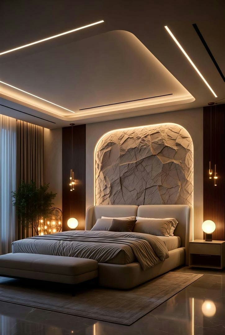 Chambre contemporaine lumineuse par My Universe Design