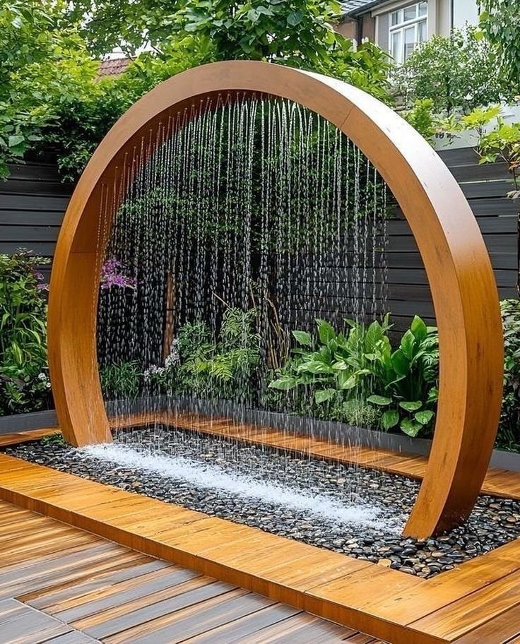 Fontaine de pluie circulaire par My Universe Design