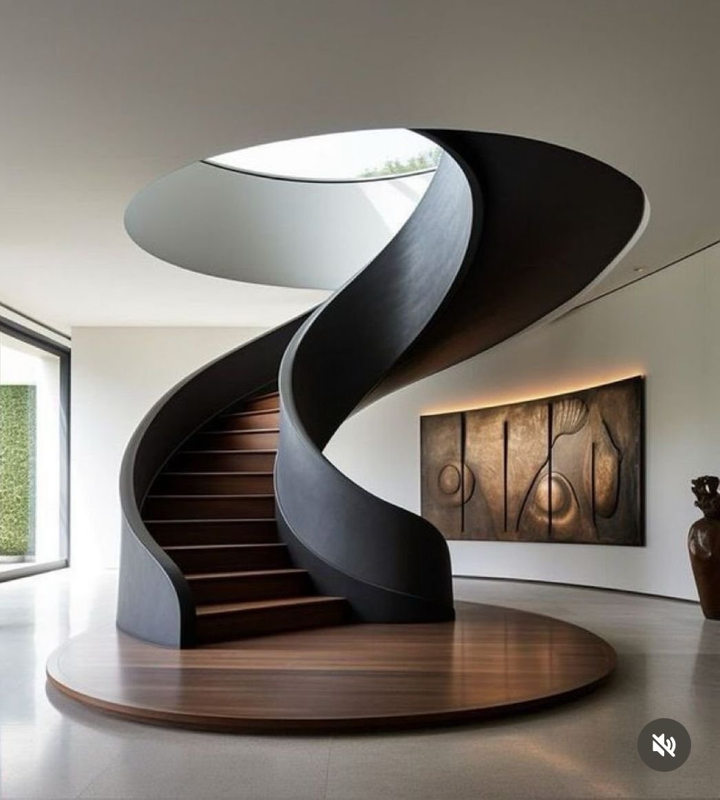 Escalier hélicoïdal sculptural par My Universe Design